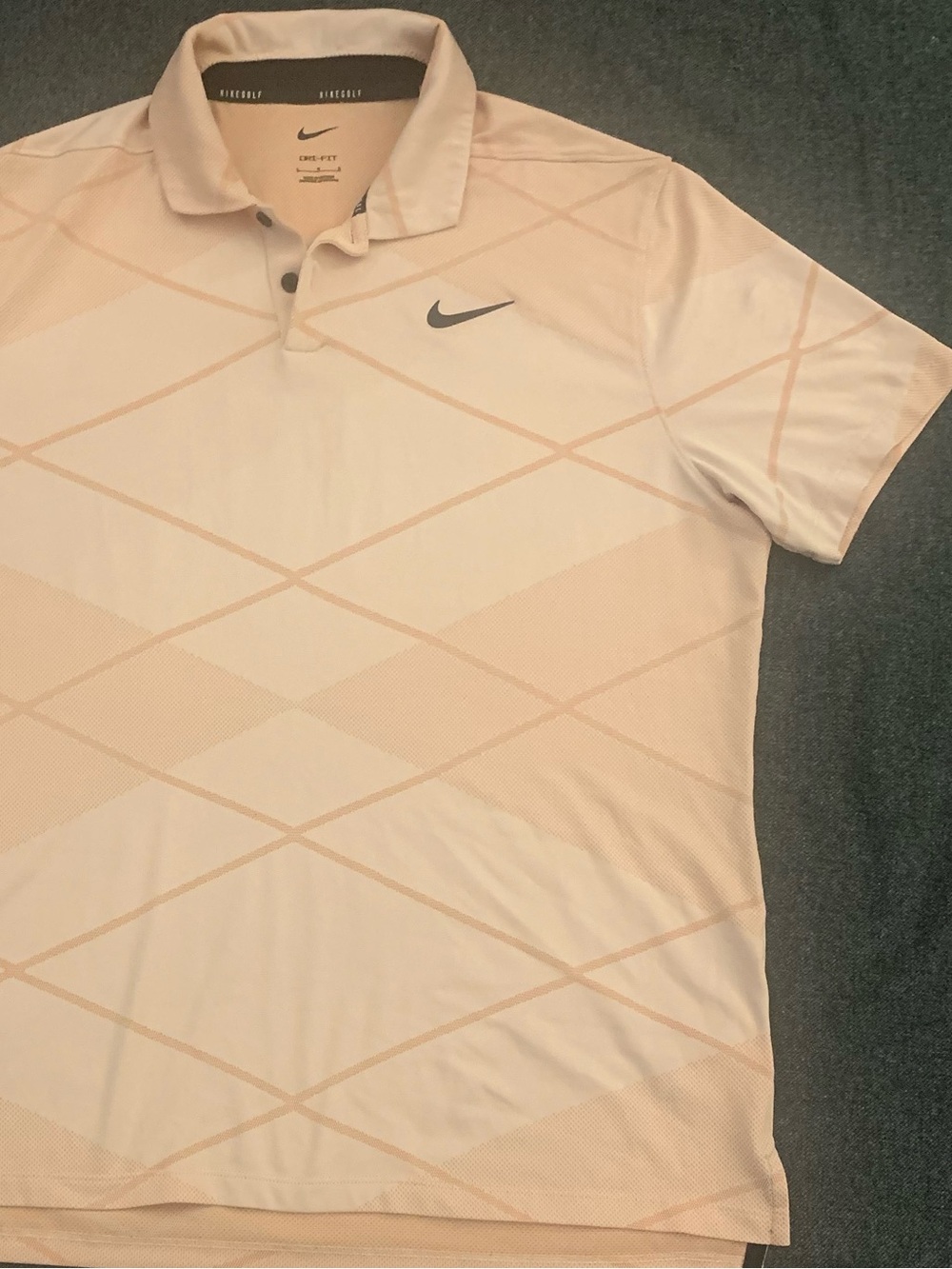 NIKE GOLF SS 100% Polyester Orangy Tan Polos